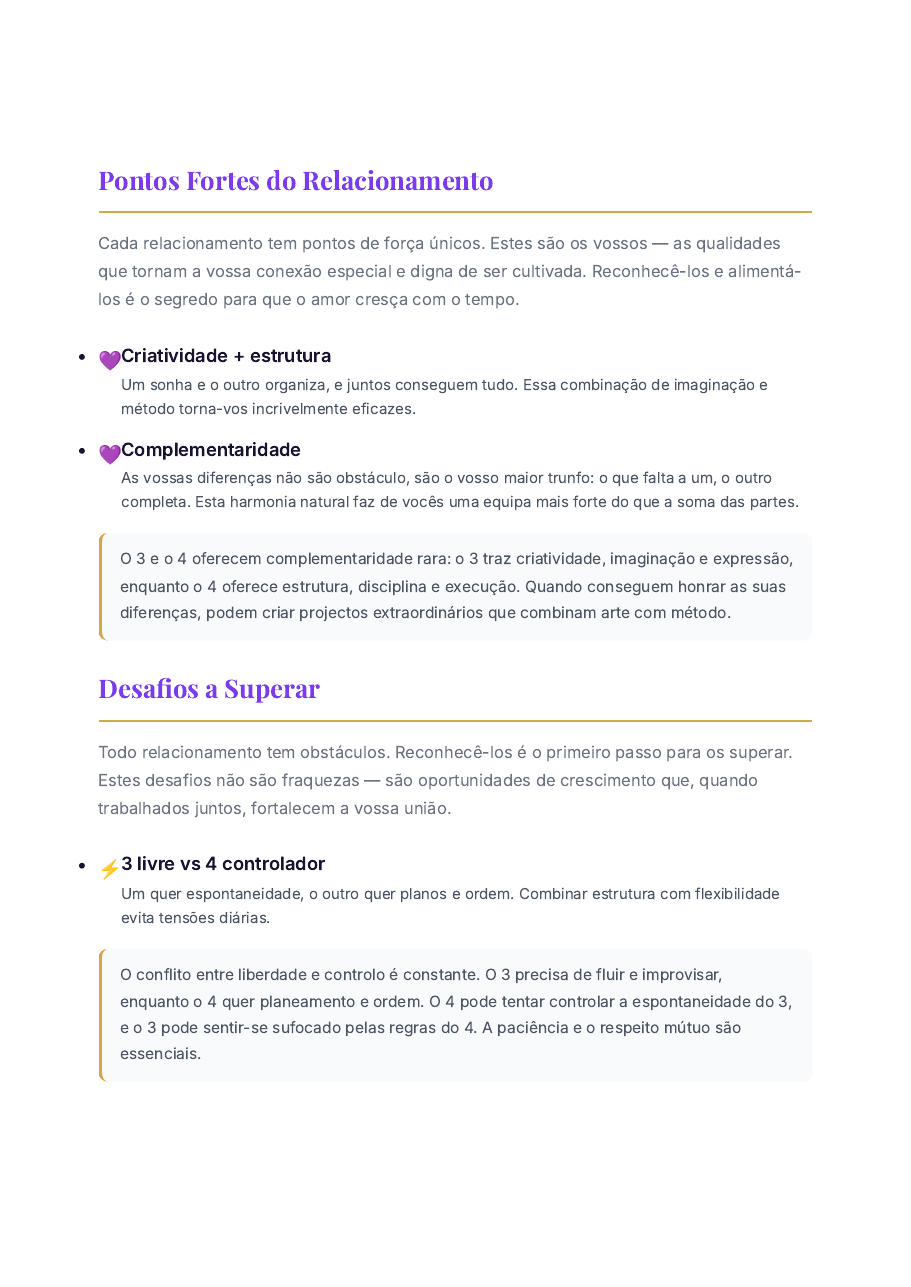 Pontos Fortes & Desafios